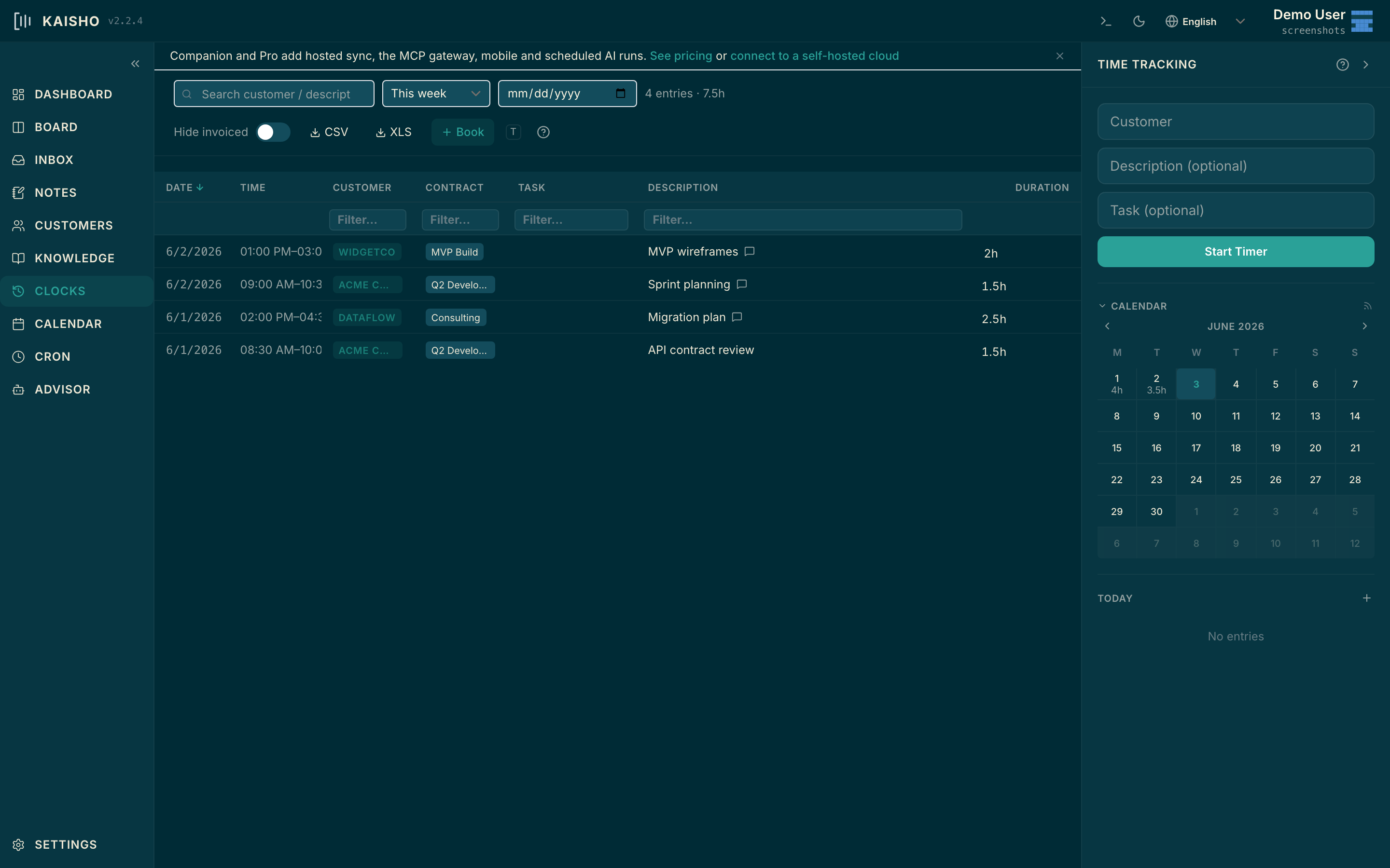 Time Tracking