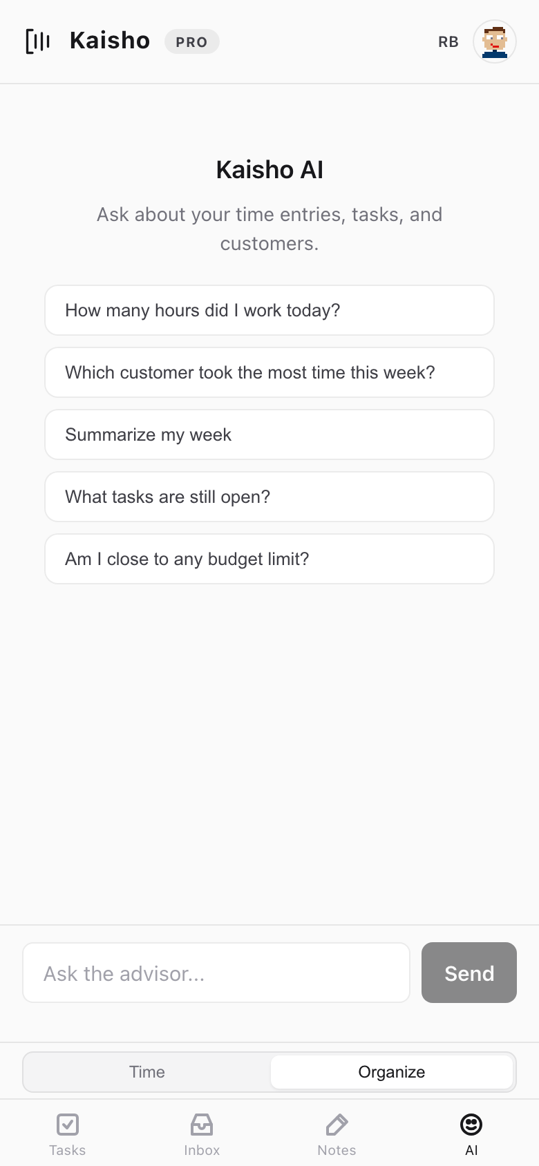 PWA advisor