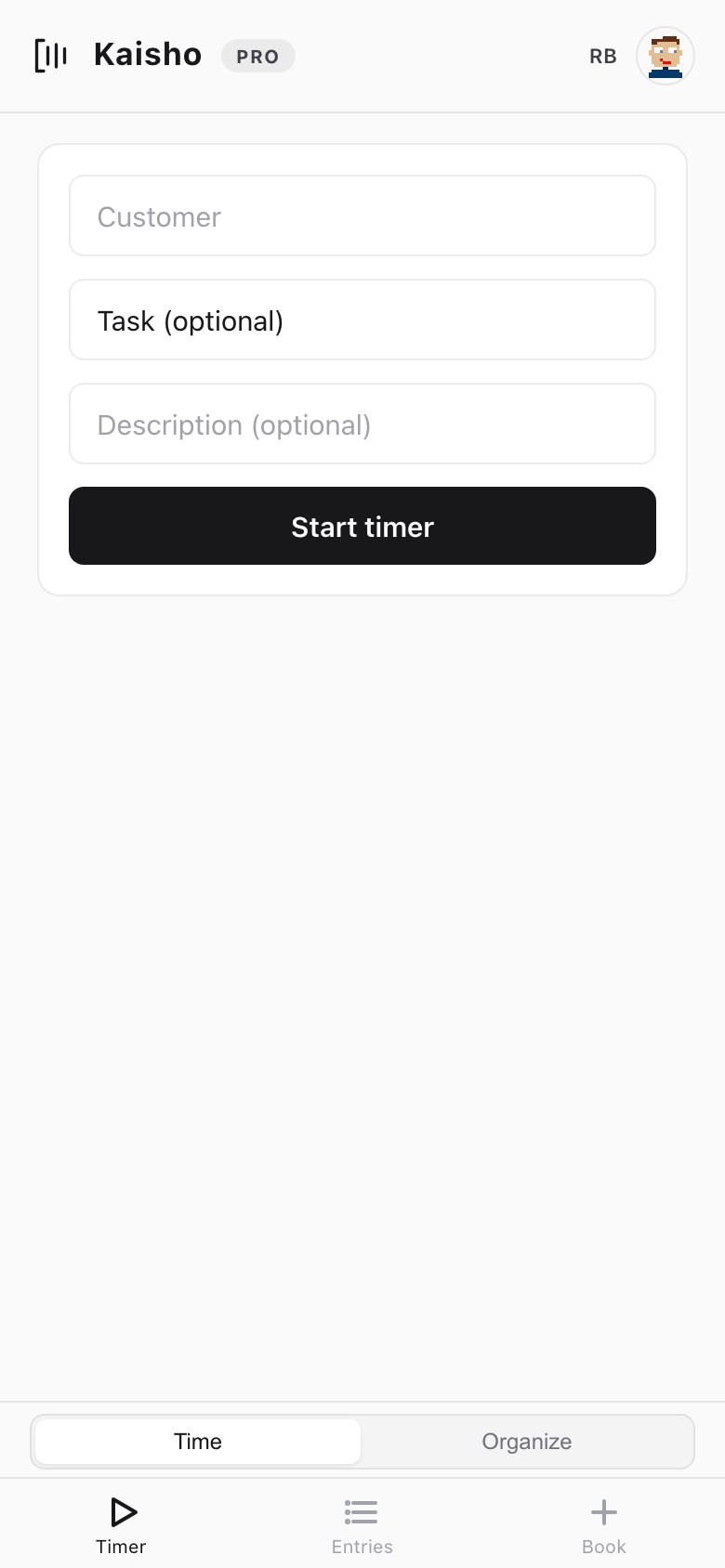 PWA timer